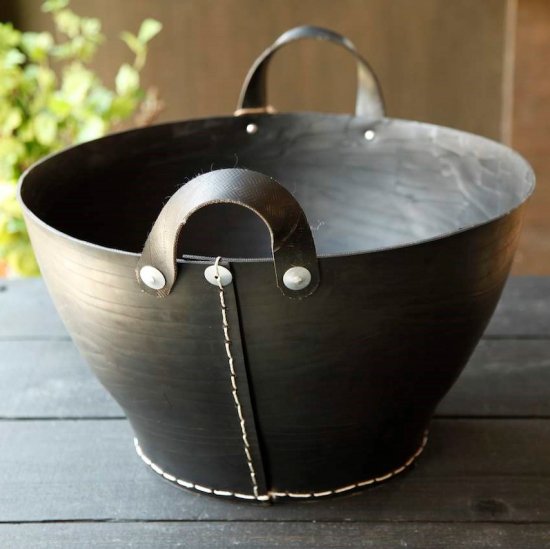 HETA ウッドバスケット Ｌサイズ （50cm）