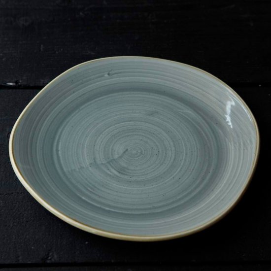 stonecast トレースプレートL（ナツメグクリーム・ペッパーコーングレー）